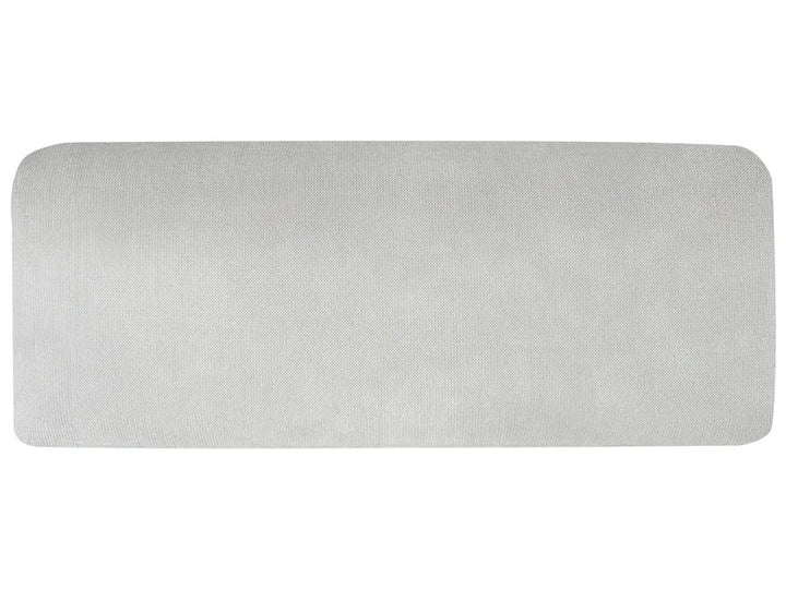 Corner Sofa 3 Seater Chenille Light Grey Left Hand Emilio