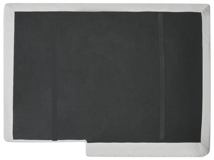 Corner Sofa 3 Seater Chenille Light Grey Left Hand Emilio