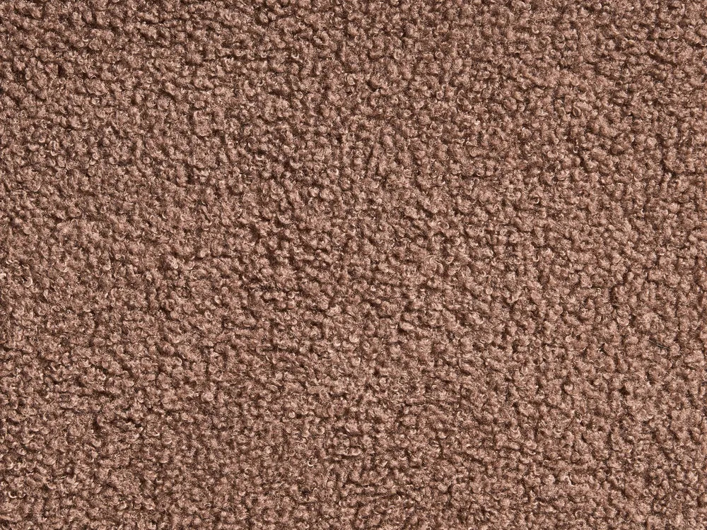 Sofa Bed 3 Seater Boucle Brown with Storage Ellie