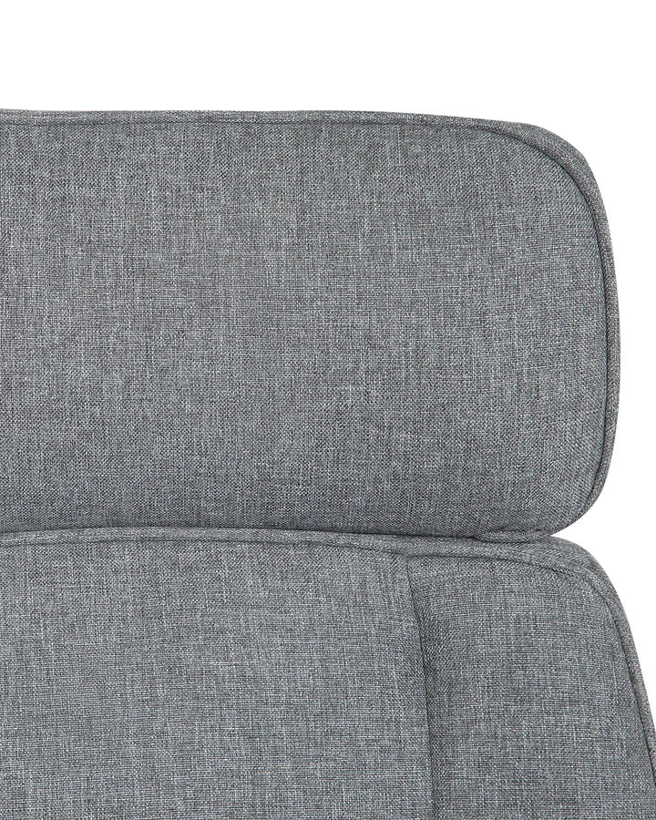 Office Chair Grey with Smooth Rolling Castors Katrein