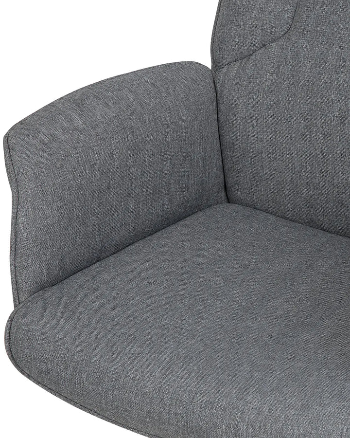 Office Chair Grey with Smooth Rolling Castors Katrein