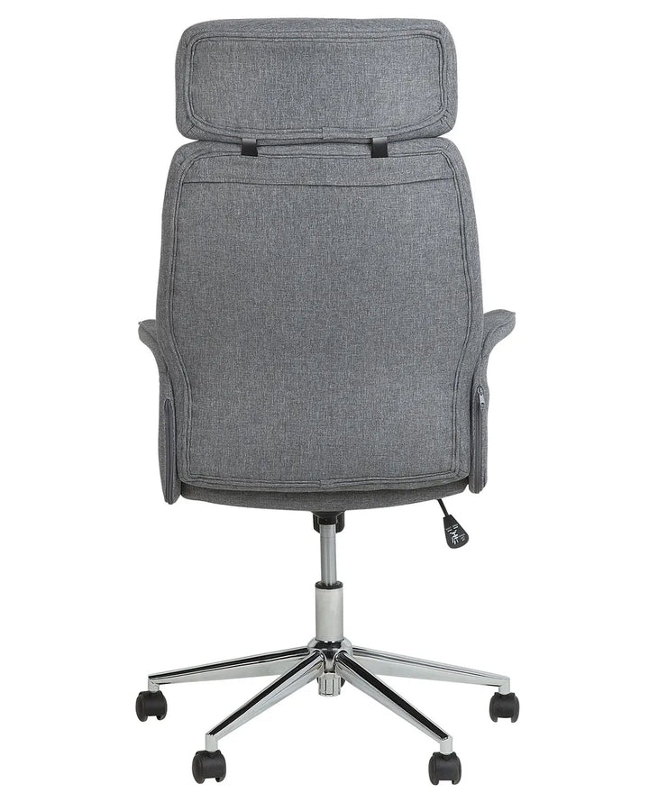 Office Chair Grey with Smooth Rolling Castors Katrein