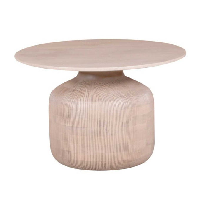 Valencia Cane & Mango Wood Round Coffee Table