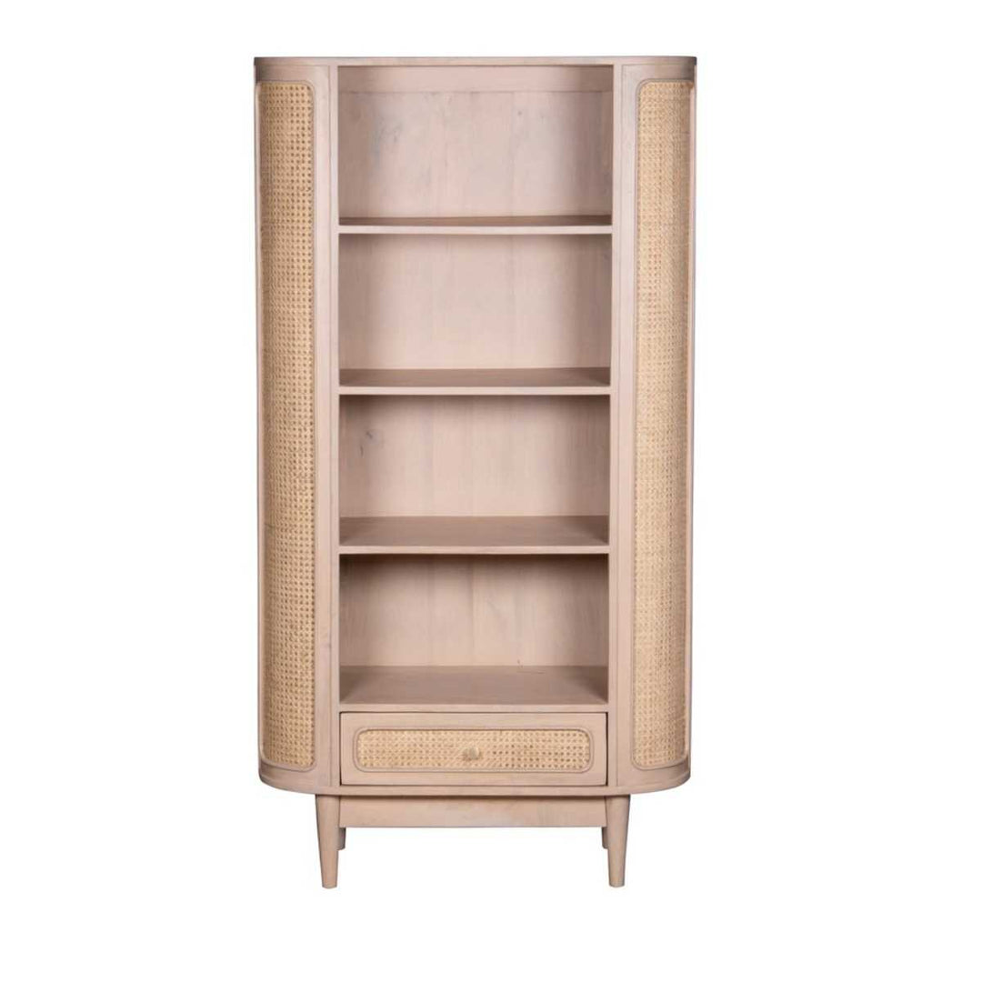 Valencia Cane & Mango Wood Bookcase