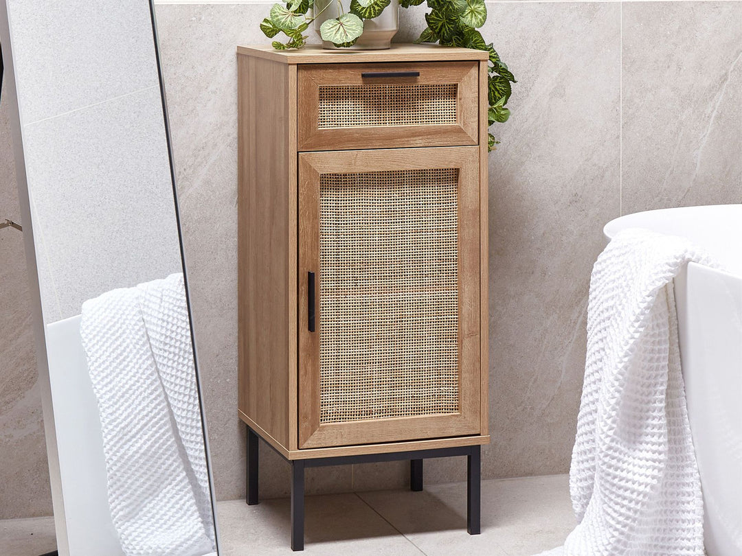 Bathroom Cabinet 40 cm Light Brown Rosell