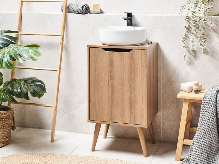 Washbasin Cabinet 45 cm Light Brown Junin
