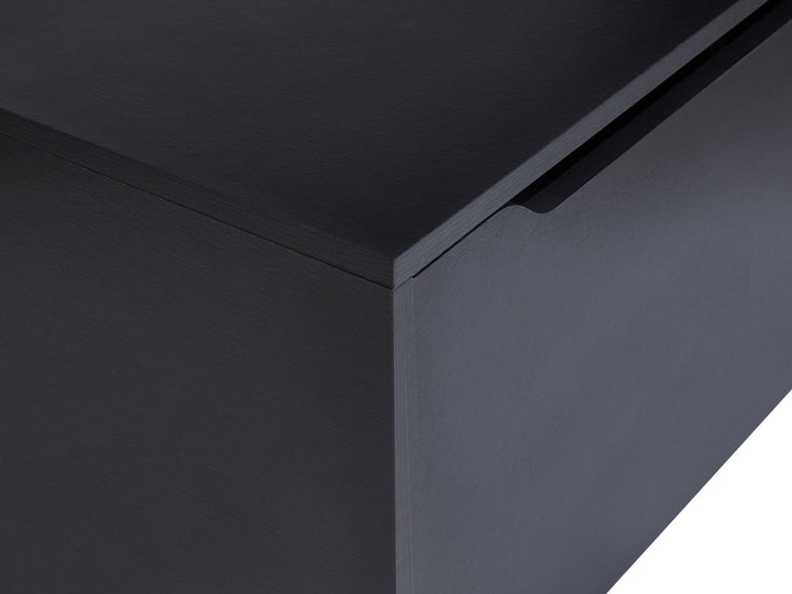 Wall Mounted Washbasin Cabinet 60 cm Black Petrolina