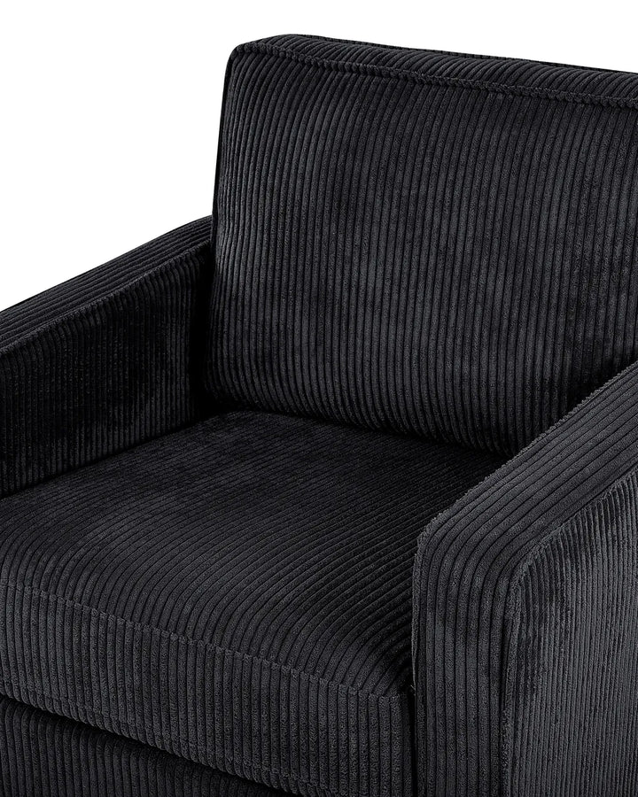 Armchair Corduroy Black Ayran