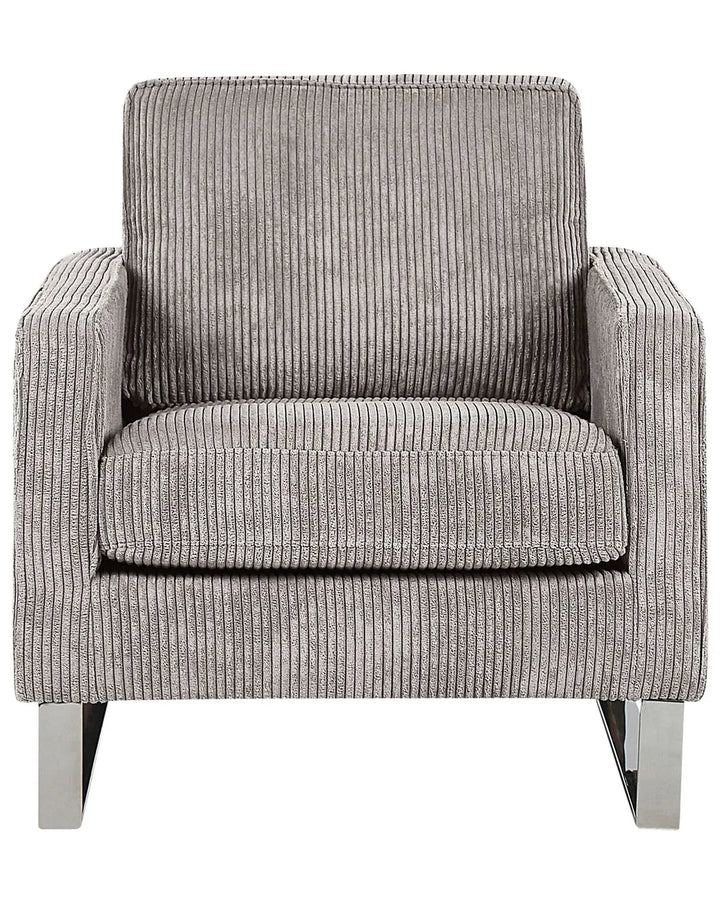 Armchair Corduroy Light Grey Ayran
