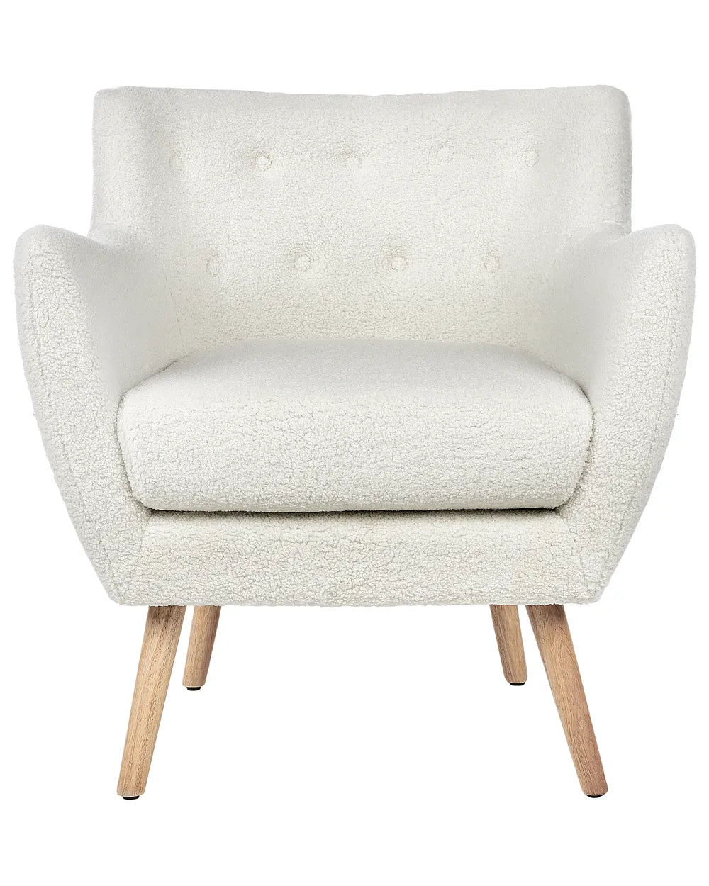 Armchair Boucle White Lasca