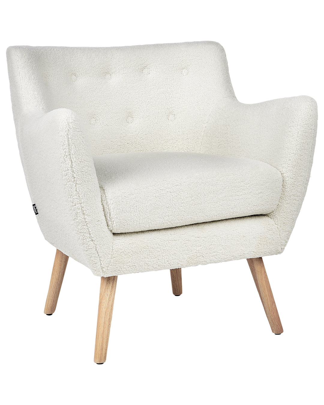 Armchair Boucle White Lasca