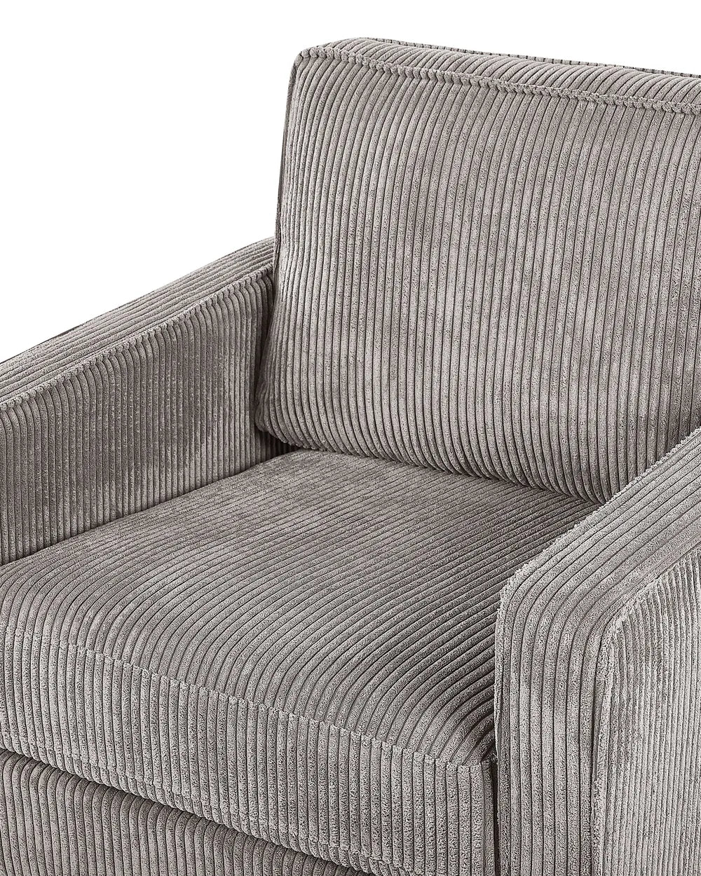 Armchair Corduroy Light Grey Ayran