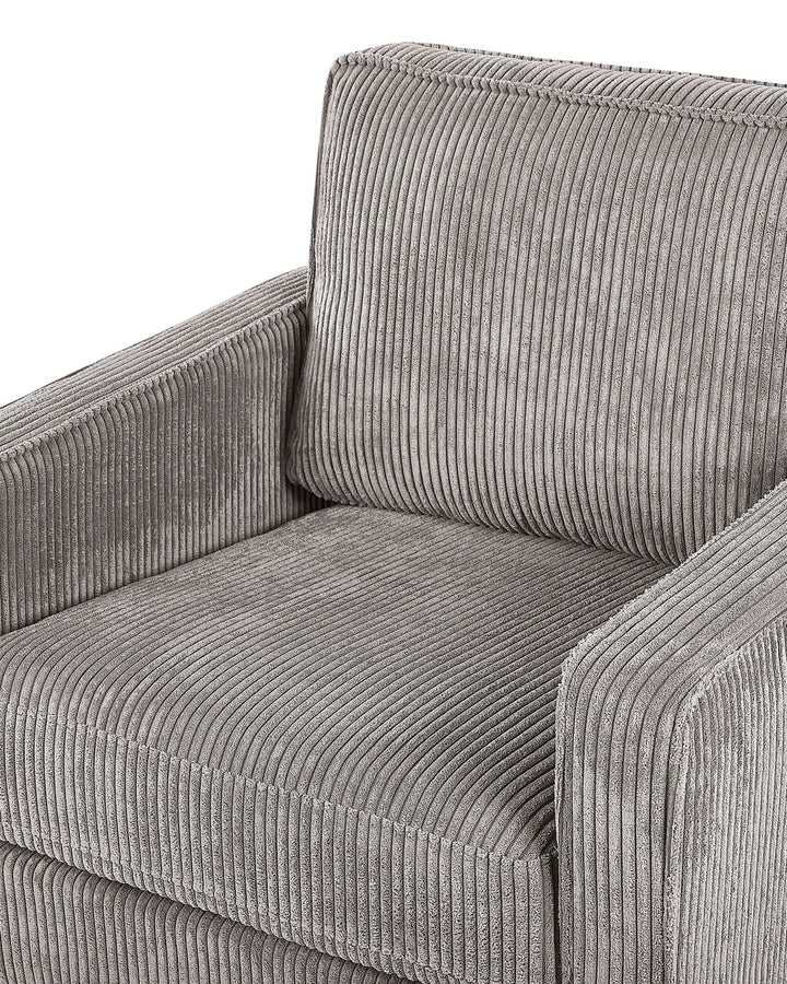 Armchair Corduroy Light Grey Ayran