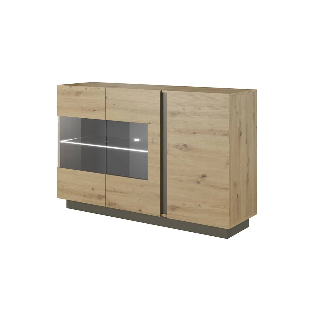 Display Sideboard Cabinet 139cm Oak Artisan Arco