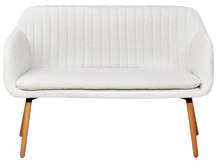 Off white 2 seater boucle kitchen sofa Taby