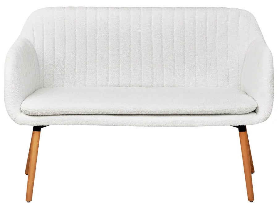 Off white 2 seater boucle kitchen sofa Taby