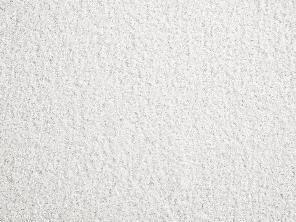 Upholstered Bench 2 Seater Boucle Off-White Crompton