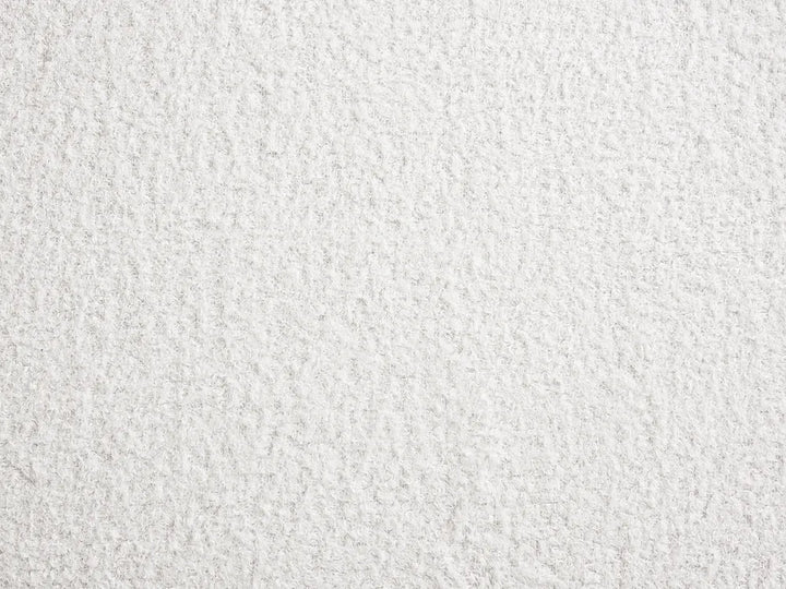 Upholstered Bench 2 Seater Boucle Off-White Crompton