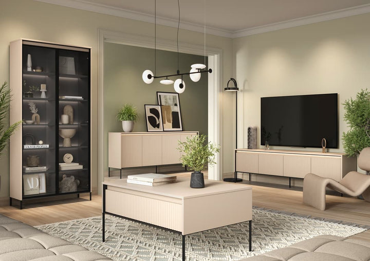 Sideboard Cabinet 166cm Beige Trend