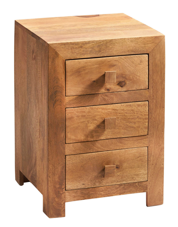 Toko Light Mango 3 Drawer Bedside