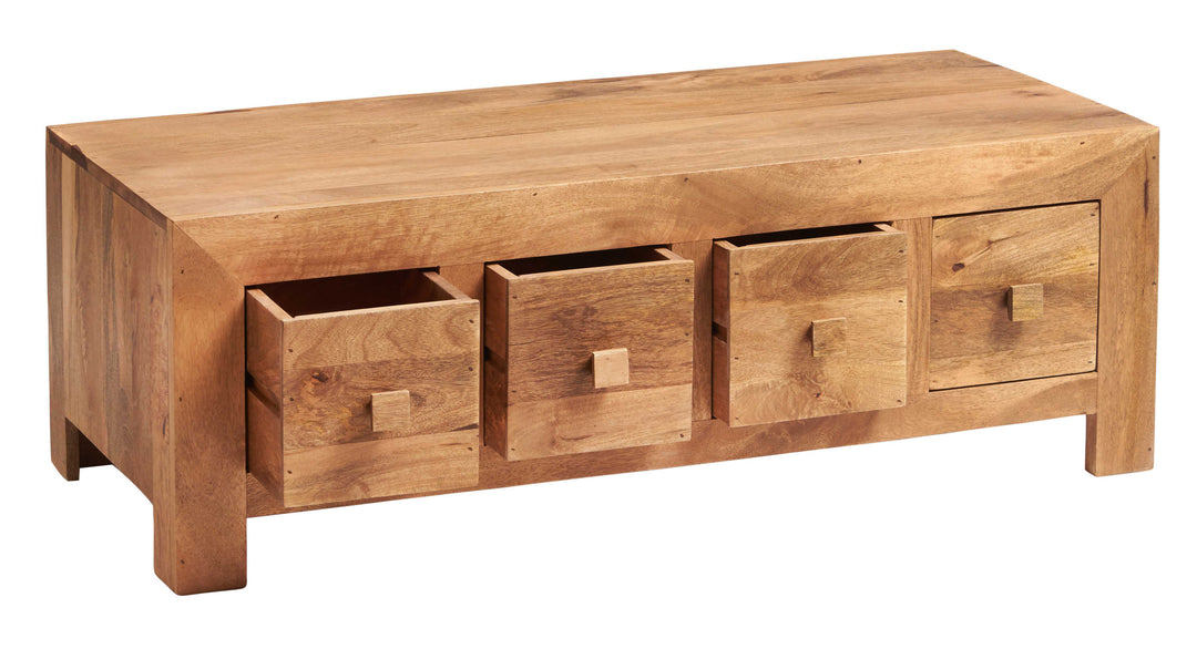 Toko Light Mango 8 Drawer Coffee Table