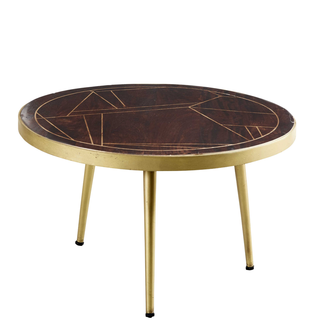 Dark Gold Round Coffee Table