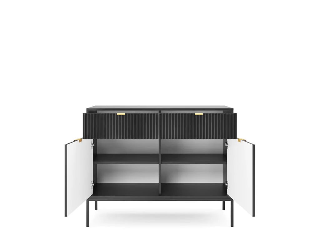 Sideboard Cabinet 104cm Black Matt Nova