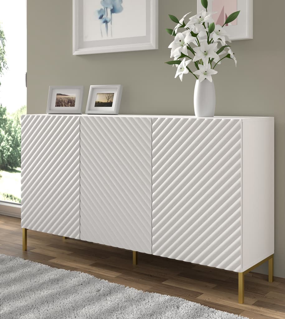 Sideboard Cabinet 150cm White Surf