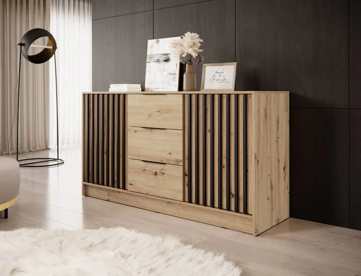 Sideboard Cabinet 155cm Oak Artisan Nelly