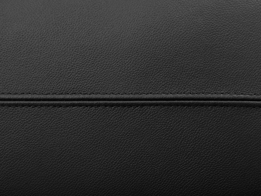 Sofa 3 Seater Leather Black Heron