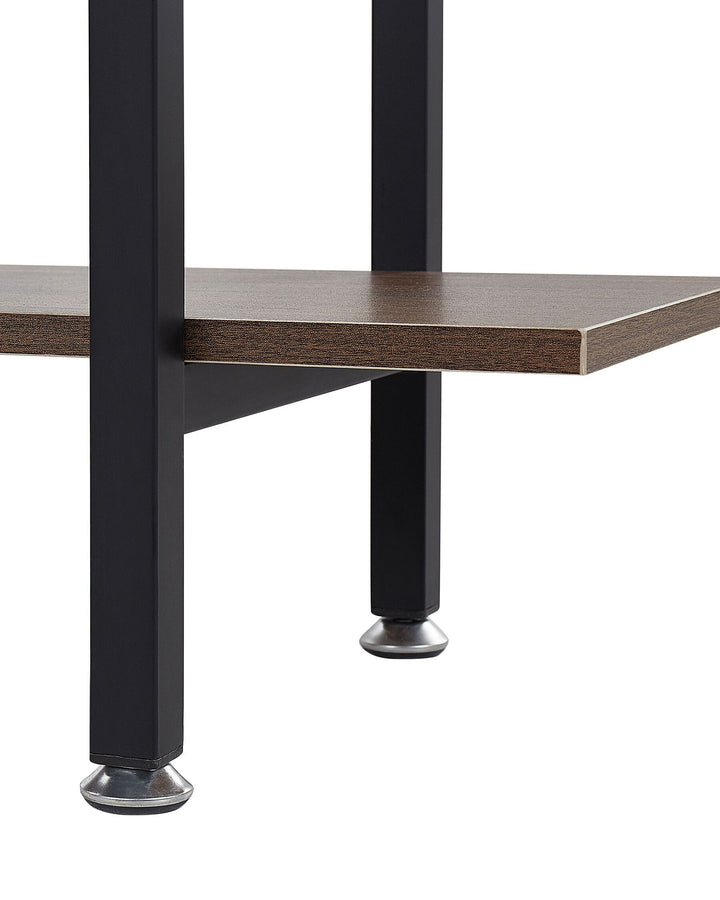 4 Tier Shelving Unit 140 cm Dark Brown Taoussi
