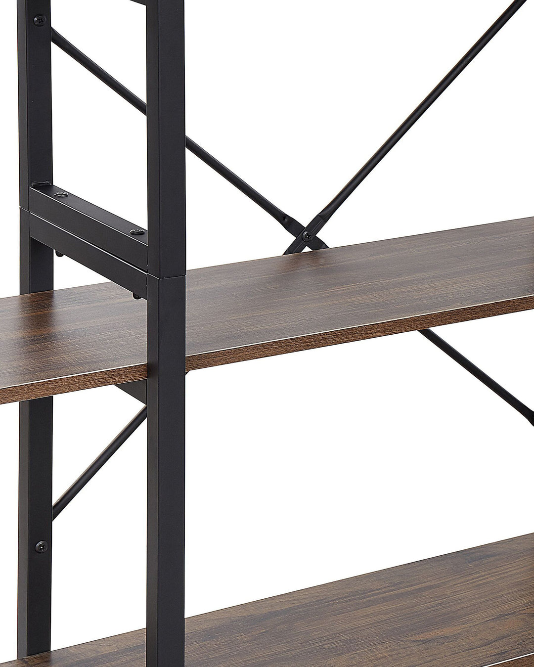 4 Tier Shelving Unit 140 cm Dark Brown Taoussi
