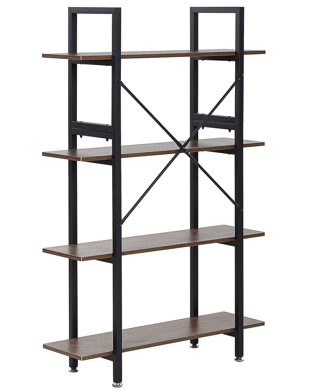 4 Tier Shelving Unit 140 cm Dark Brown Taoussi
