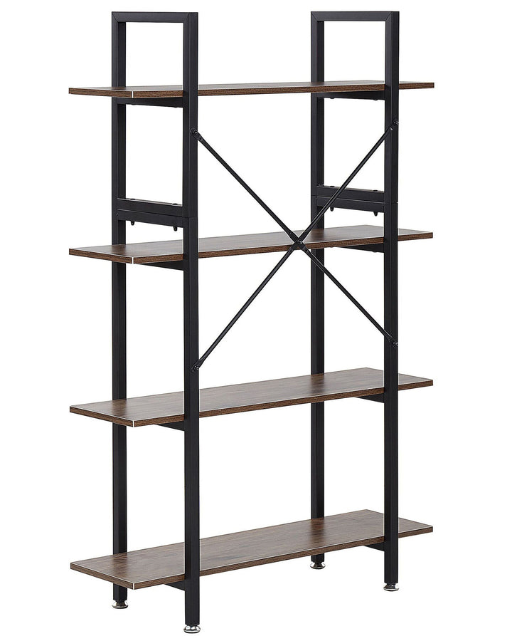 4 Tier Shelving Unit 140 cm Dark Brown Taoussi