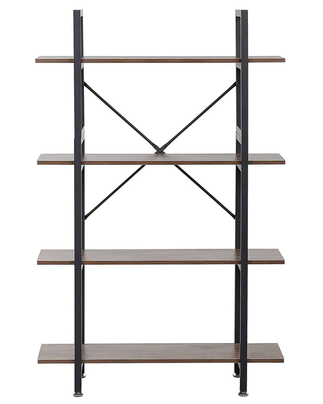 4 Tier Shelving Unit 140 cm Dark Brown Taoussi