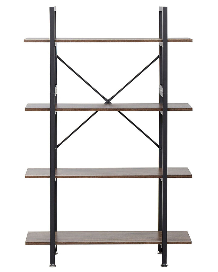 4 Tier Shelving Unit 140 cm Dark Brown Taoussi