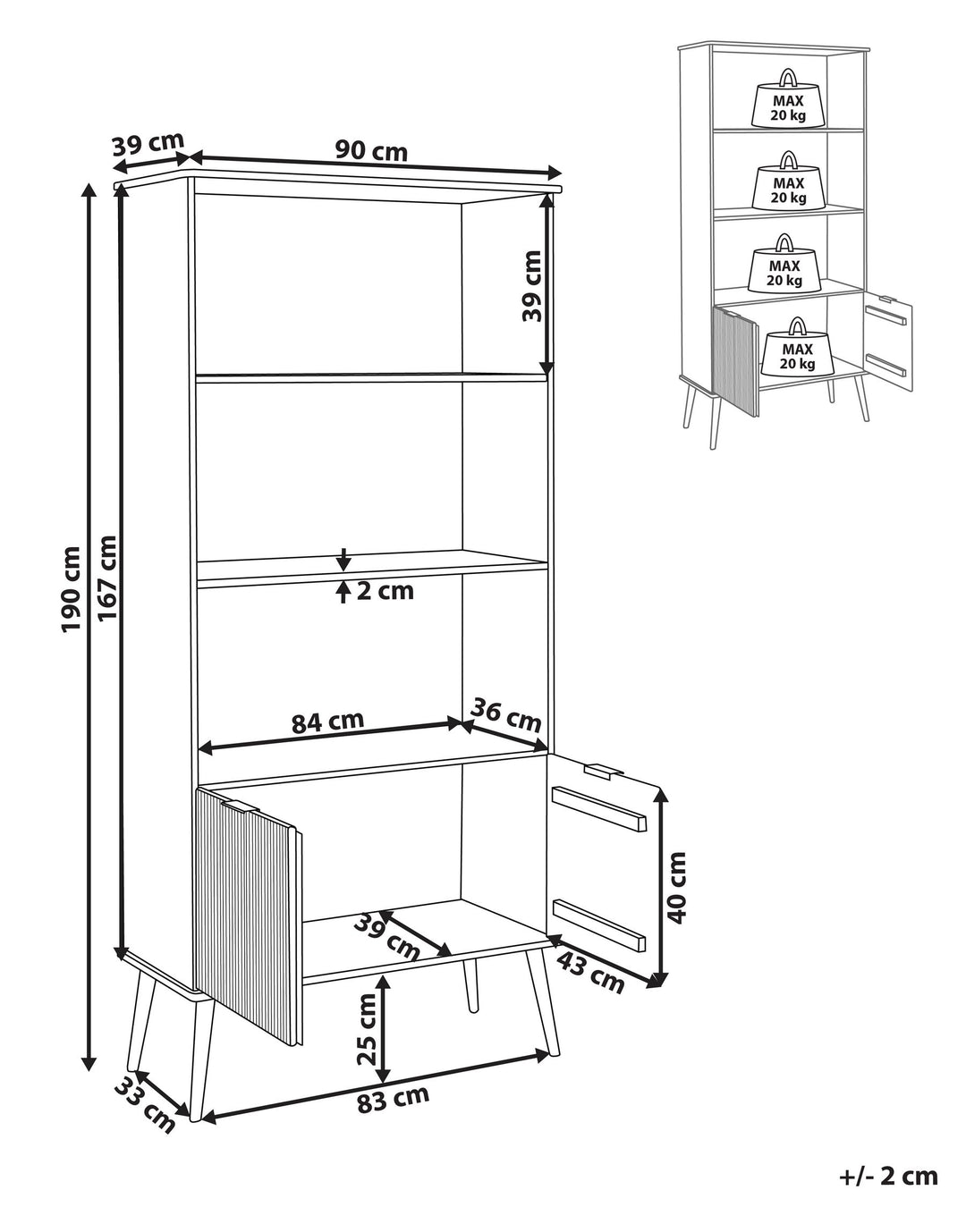 Bookcase Pine Wood 190 cm Brown Stenberg