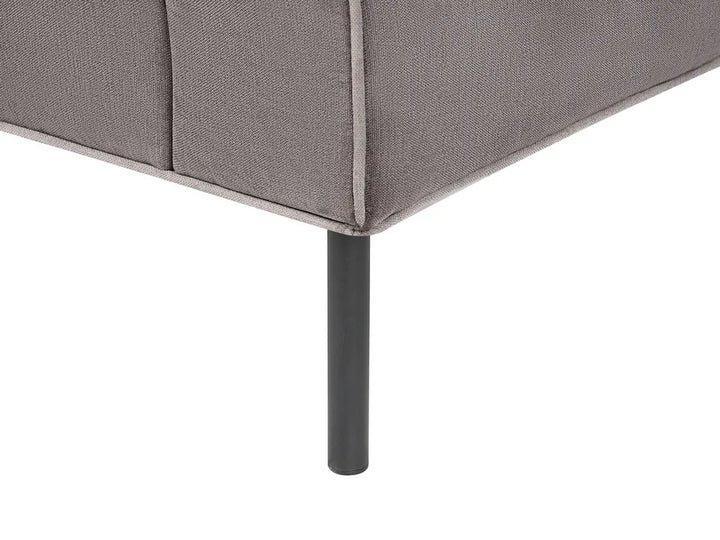 Corner Sofa 3 Seater Chenille Taupe Left Hand Danva