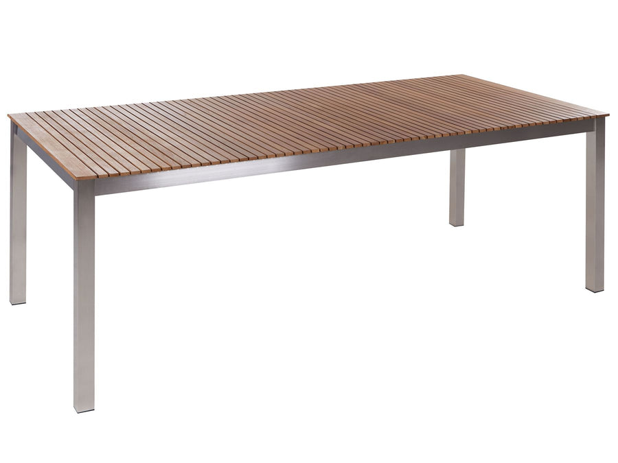 Viareggio Garden Dining Table 200 cm 90 cm FSC® Certified Teak Wood Brown