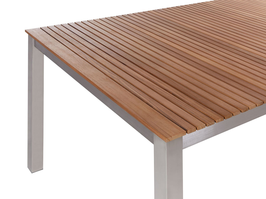 Viareggio Garden Dining Table 200 cm 90 cm FSC® Certified Teak Wood Brown