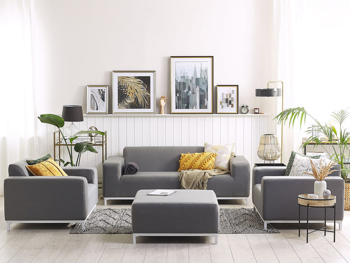 Rovigo Garden Lounge Set with Table 5 Seater Grey