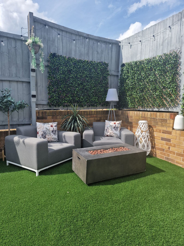 Rovigo Garden Lounge Set with Table 5 Seater Grey
