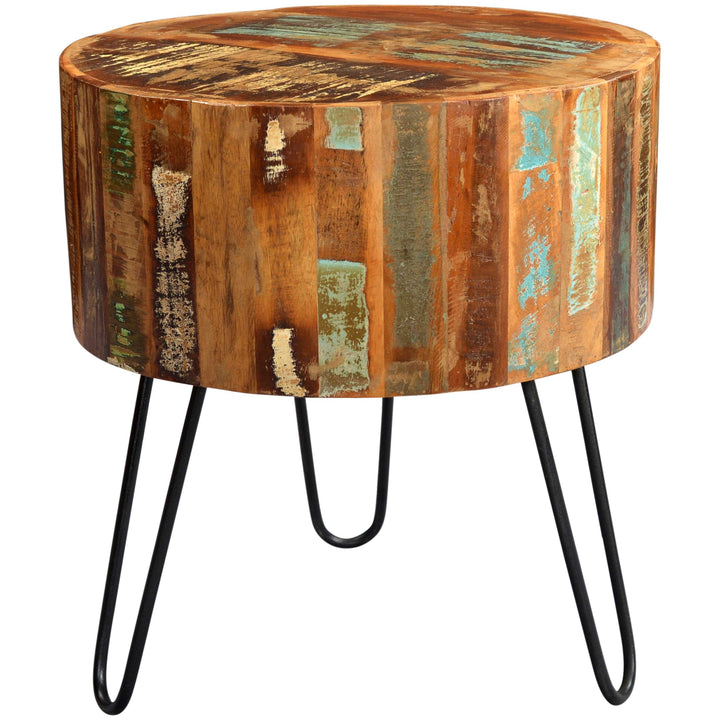 Coastal Drum Side Table