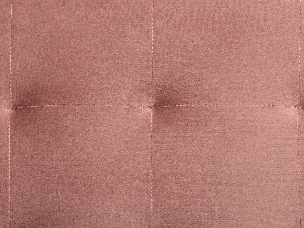 Modular Corner Sofa Bed 4 Seater Velvet Pink Right Hand Denby