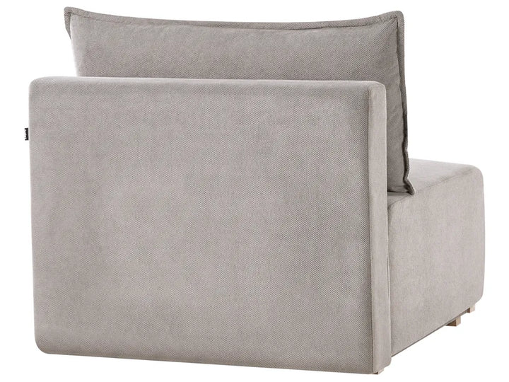Modular Corner Sofa Fabric Grey Left Hand Averni