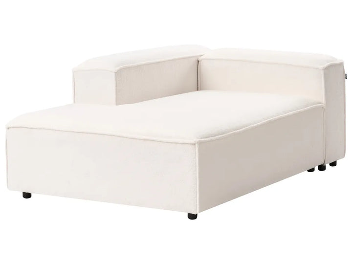 Modular Corner Sofa 5 Seater Boucle Off-White Left Hand Oakham