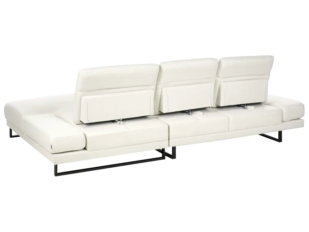 Corner Sofa 4 Seater Fabric Off-White Left Hand Ninja