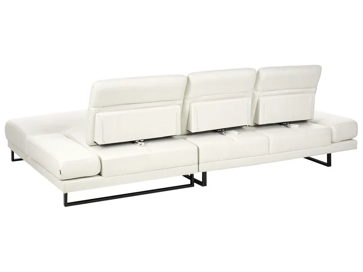 Corner Sofa 4 Seater Fabric Off-White Left Hand Ninja