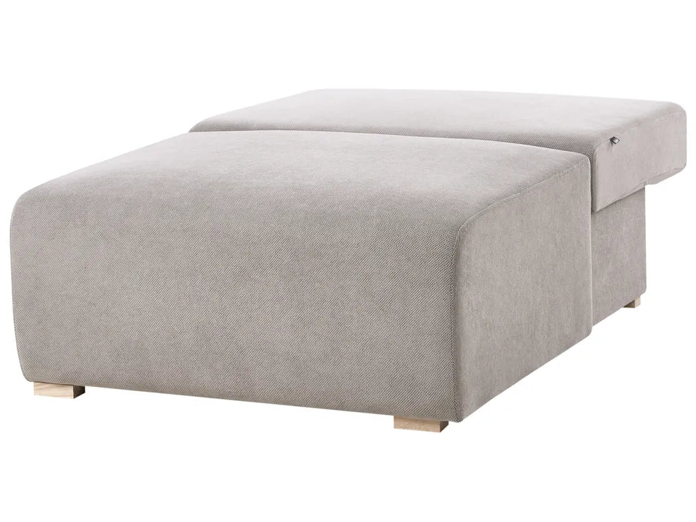 Modular Corner Sofa Fabric Grey Left Hand Averni