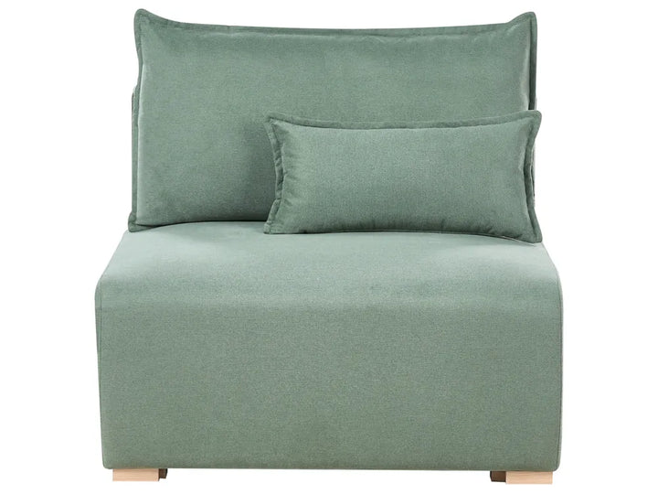 Modular Corner Sofa Fabric Light Green Left Hand Averni